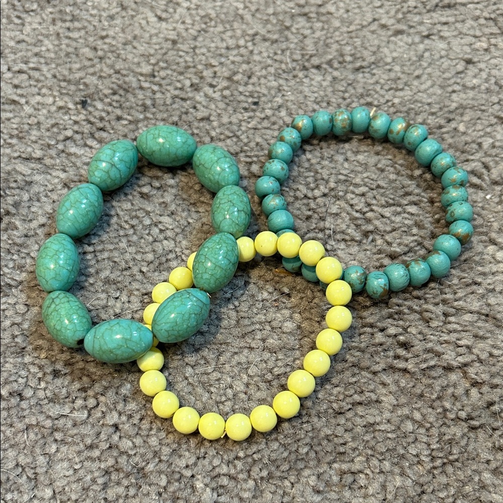 Kids Colorful Beaded Bracelets Set
